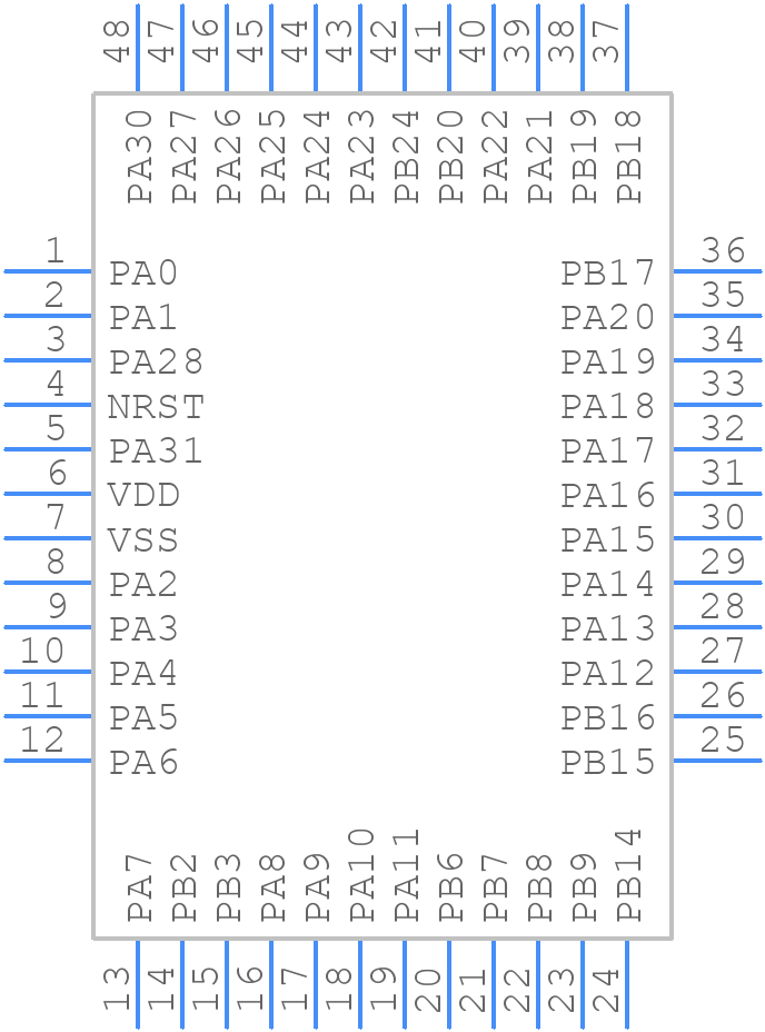 MSPM0C1106SPTR - Texas Instruments - PCB symbol