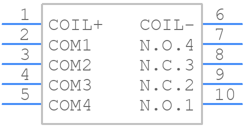 BE24-2A+2B85-M - STANDEXMEDER - PCB symbol