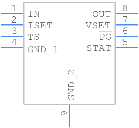 BQ25176KDSGR - Texas Instruments - PCB symbol