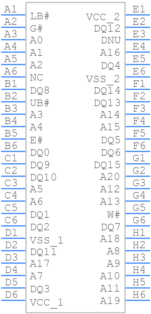 AS3016316-035NX0IBCR - Avalanche Technology - PCB symbol