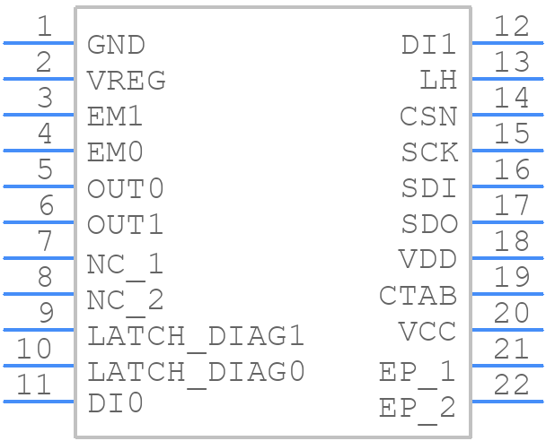 VNF9D3QTR - STMicroelectronics - PCB symbol