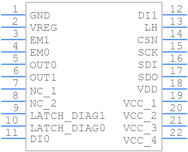 VNF9D1M2Q - STMicroelectronics - PCB symbol