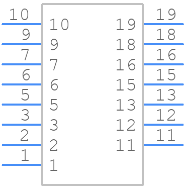 0444723003 - Molex - PCB symbol