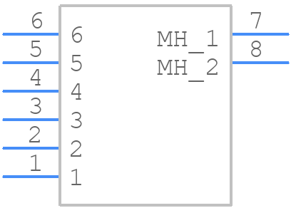 XW4M-06D1-H1DA - OMRON Electronics - PCB symbol
