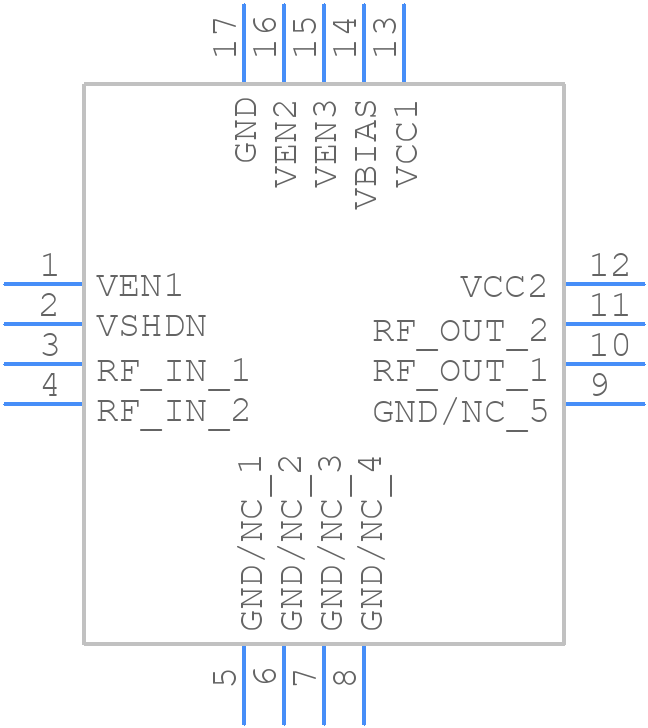 GRF5526 - Guerrilla RF - PCB symbol