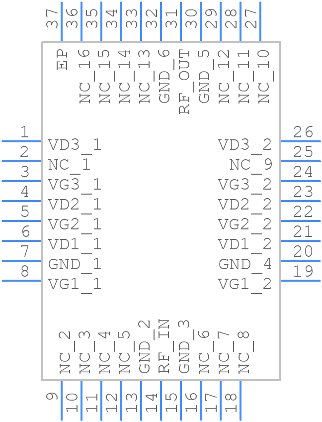 CHA7362-QWA/20 - UMS - PCB symbol