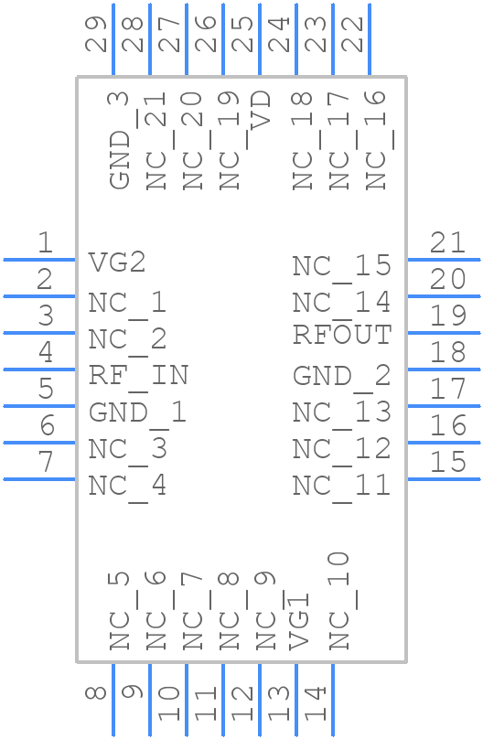 CHA3024-QGG/20 - UMS - PCB symbol