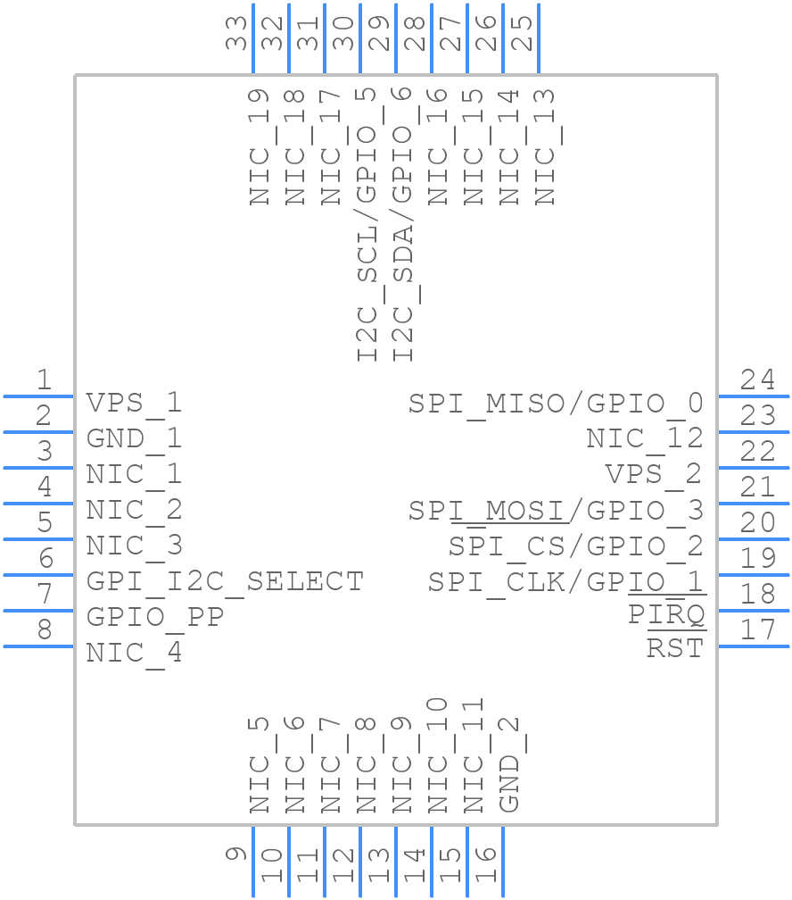 ST33KTPM2I3WBZB1 - STMicroelectronics - PCB symbol