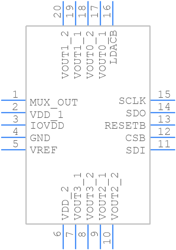 AD3531RBCPZ-RL7 - Analog Devices - PCB symbol