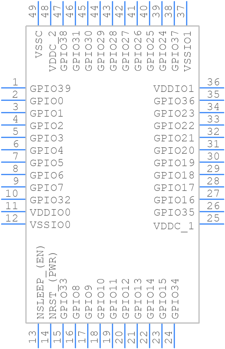 SLG47921V - Renesas Electronics - PCB symbol