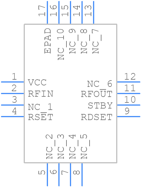 ISL74324M50RZ - Renesas Electronics - PCB symbol