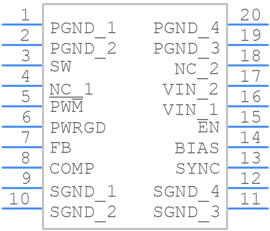 MIC2179YSM - Microchip - PCB symbol