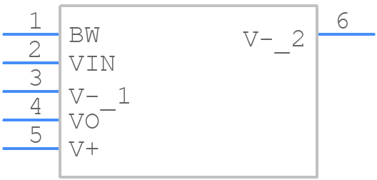 BUF634F - Texas Instruments - PCB symbol