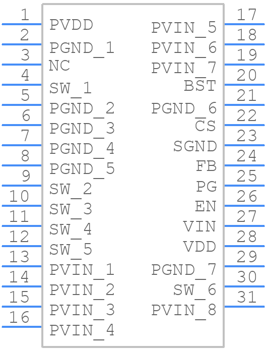MIC261203YJL-TR - Microchip - PCB symbol