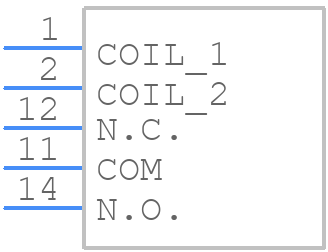 RM699BH-3011-85-1012 - Relpol - PCB symbol