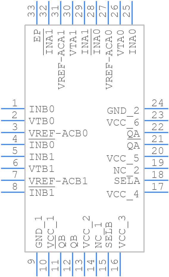 SY89853UMG - Microchip - PCB symbol