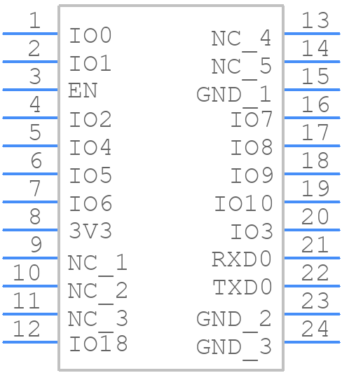 ESP8684-WROOM-04C - Espressif Systems - PCB symbol