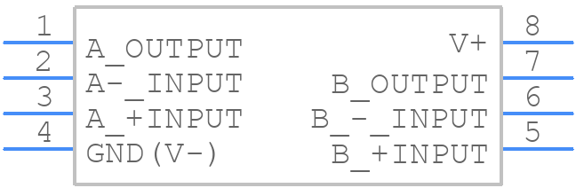 NJM2746M - New Japan Radio - PCB symbol