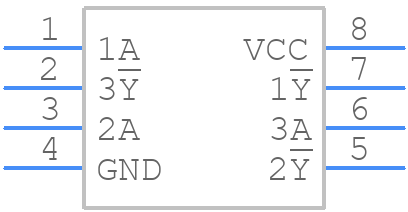HD74LV2G04AUS-E - Renesas Electronics - PCB symbol