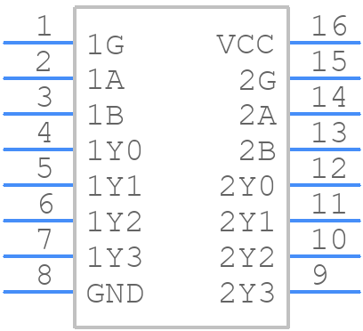 HD74LVC139T-E - Renesas Electronics - PCB symbol