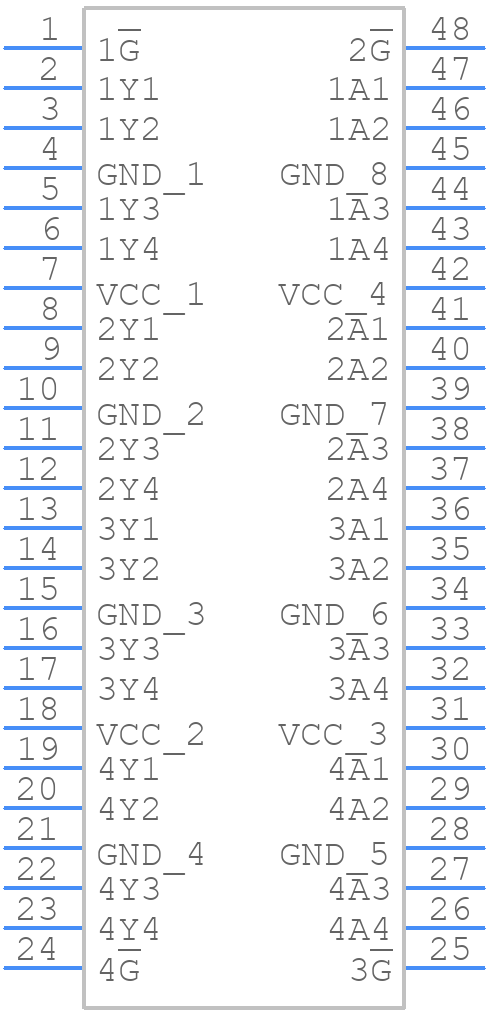 HD74LVC16244AT-E - Renesas Electronics - PCB symbol