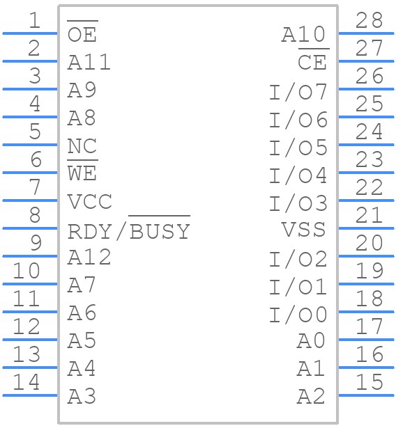 HN58V65AT10E - Renesas Electronics - PCB symbol