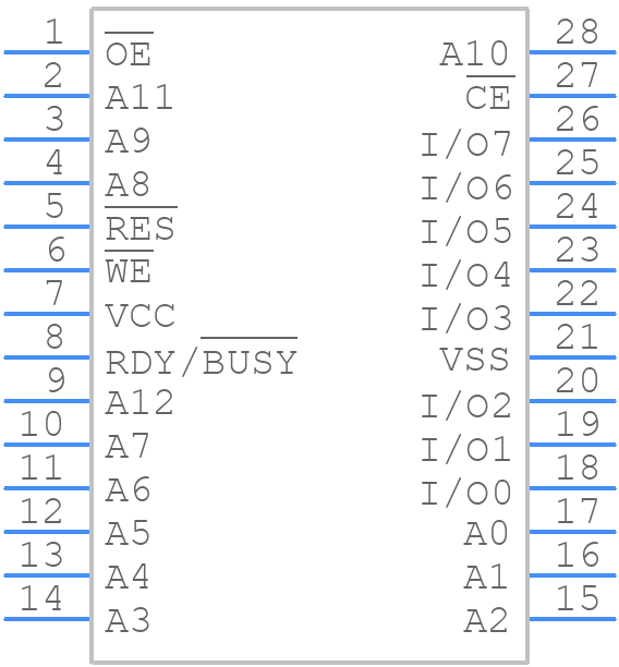 HN58V66ATI10E - Renesas Electronics - PCB symbol