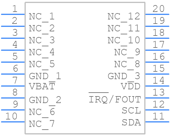 ISL12022MIBZ - Renesas Electronics - PCB symbol