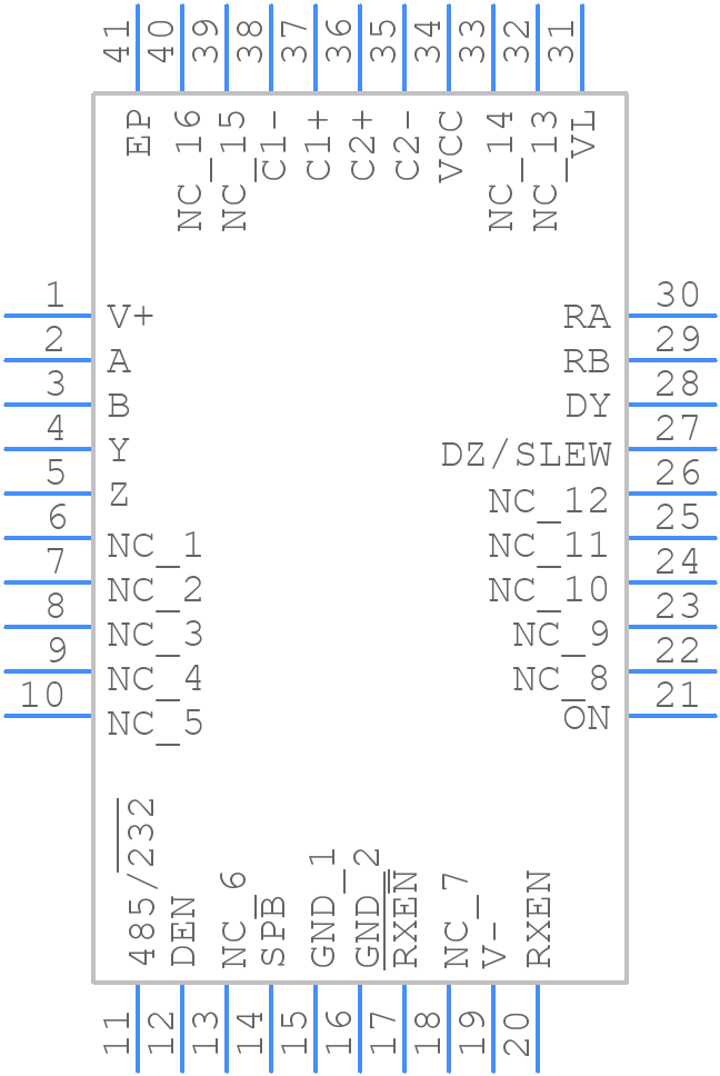 ISL41387IRZ - Renesas Electronics - PCB symbol