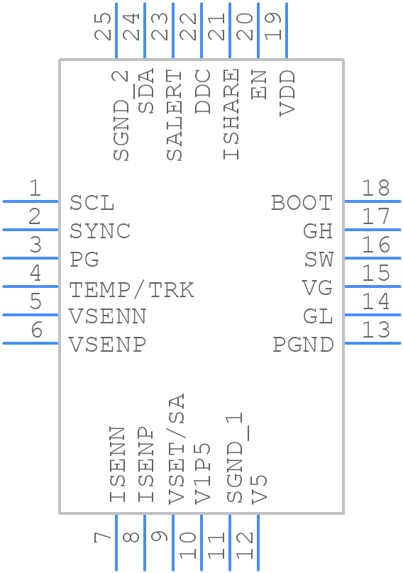 ISL68300IRAZ-T7A - Renesas Electronics - PCB symbol