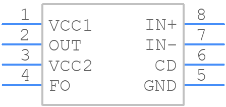 UPC2800AGR-A - Renesas Electronics - PCB symbol