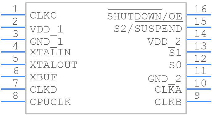 CY2292FXI - Infineon - PCB symbol