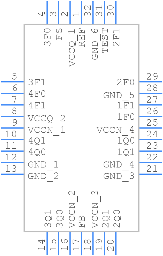 CY7B9911V-5JC - Infineon - PCB symbol