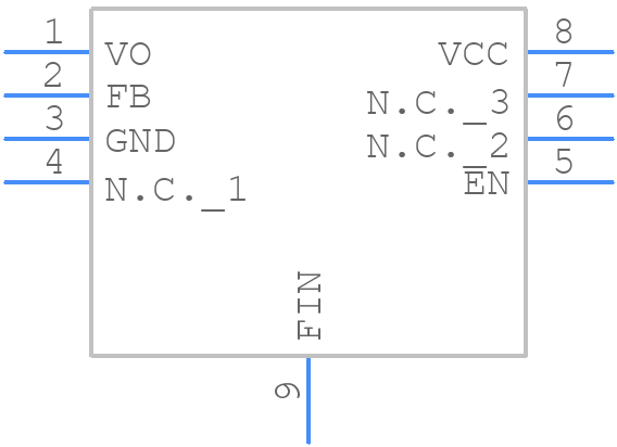 BD25HC5WEFJ-E2 - ROHM Semiconductor - PCB symbol