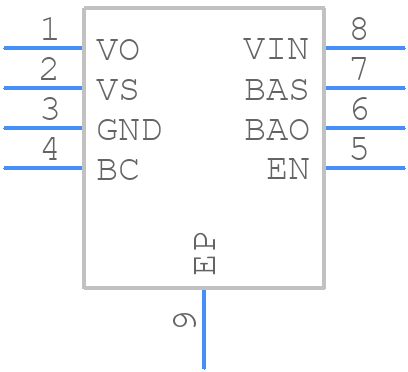 BD37201NUX-TR - ROHM Semiconductor - PCB symbol