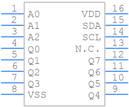 BU2098F-E2 - ROHM Semiconductor - PCB symbol