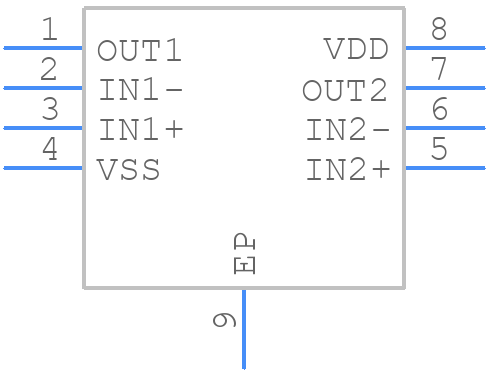 BU7262NUX-TR - ROHM Semiconductor - PCB symbol