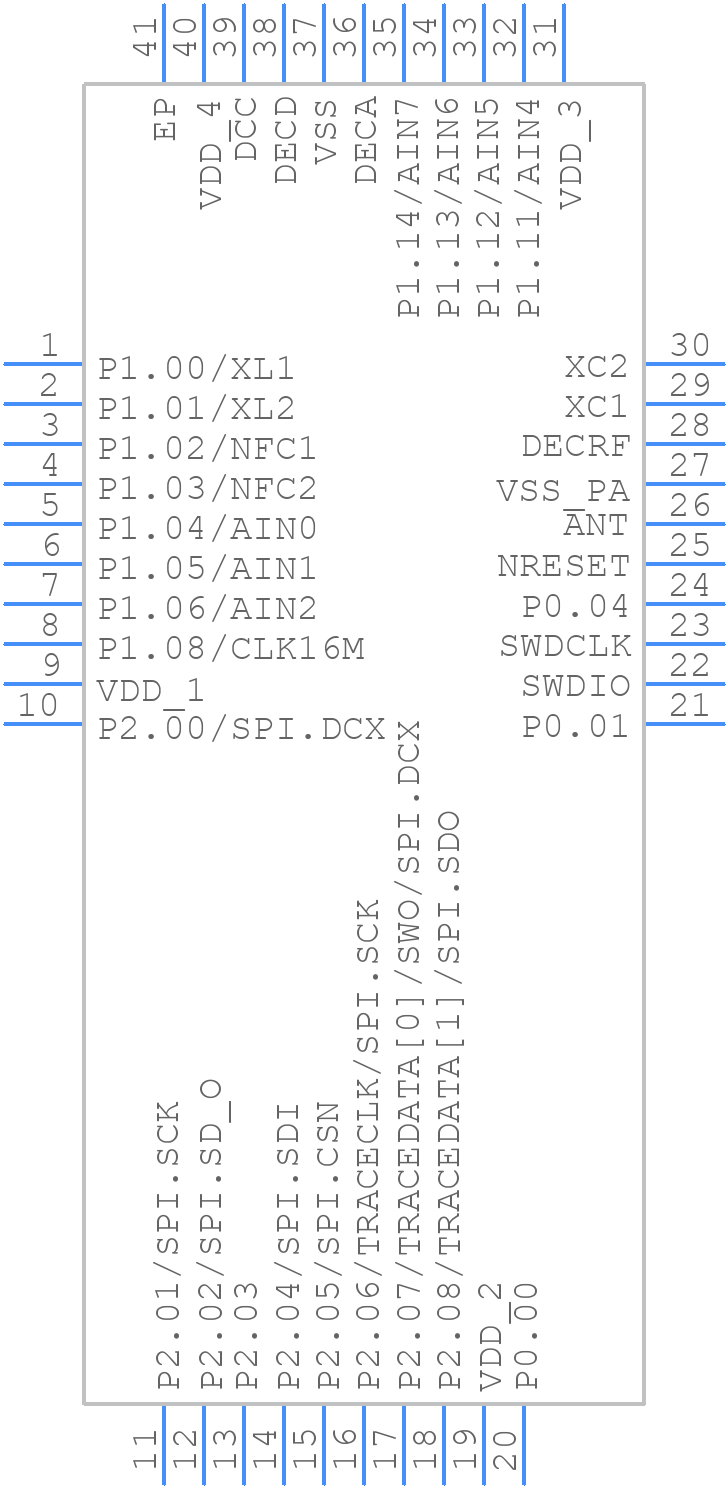 NRF54L15-QDAA-R - Nordic Semiconductor - PCB symbol