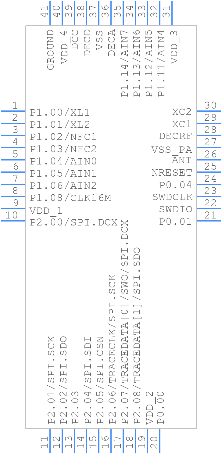 nRF54L15-QDAA-R7 - Nordic Semiconductor - PCB symbol