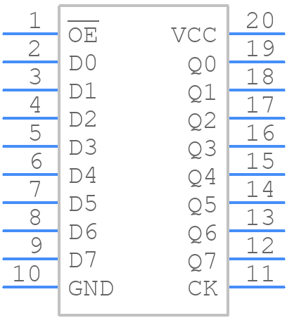 74LCX574FT - Toshiba - PCB symbol