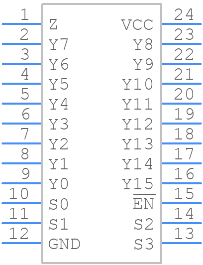 74HCT4067XS24G/TR - SGMICRO - PCB symbol