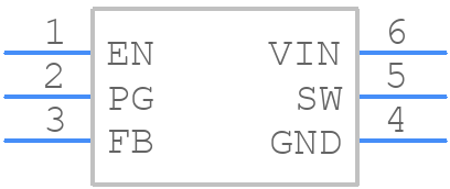 SGM61034TXTIX6G/TR - SGMICRO - PCB symbol