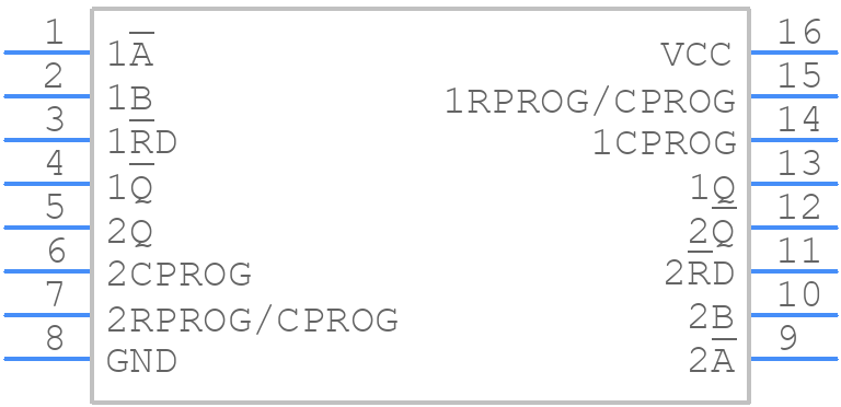74AHC123XTS16G - SGMICRO - PCB symbol