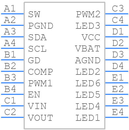 SGM3791AYG/TR - SGMICRO - PCB symbol