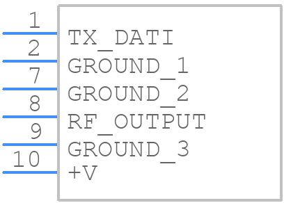 TX MID 5V - AUREL - PCB symbol