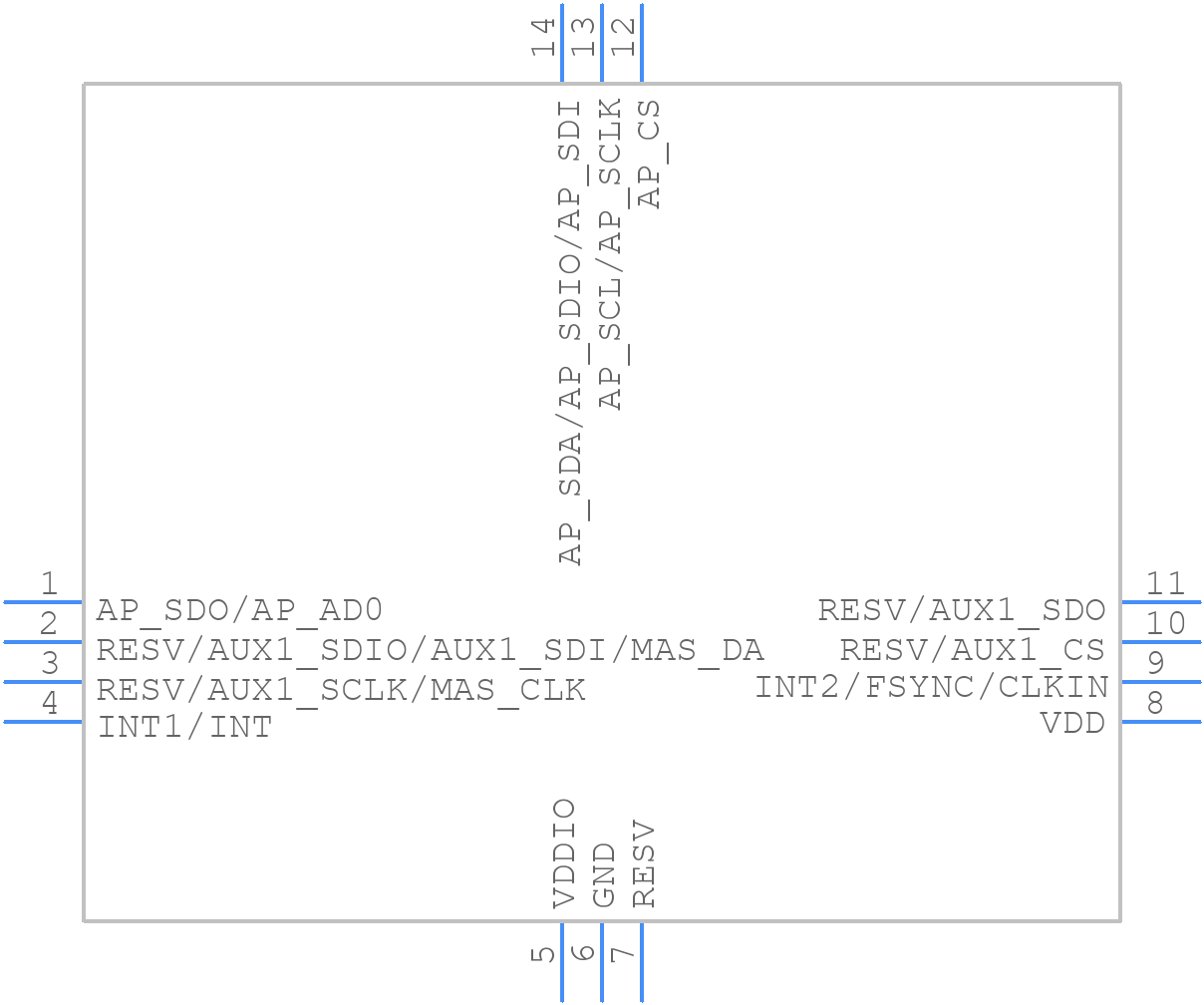 ICM-45686 - TDK - PCB symbol