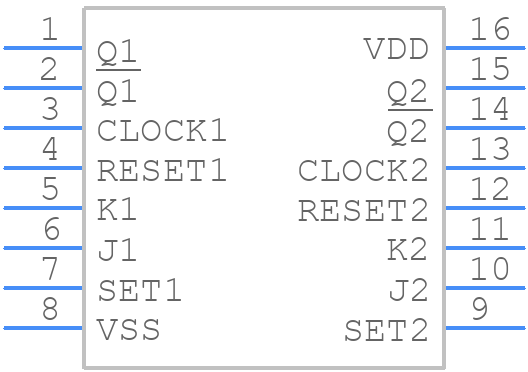 TC4027BP(F) - Toshiba - PCB symbol