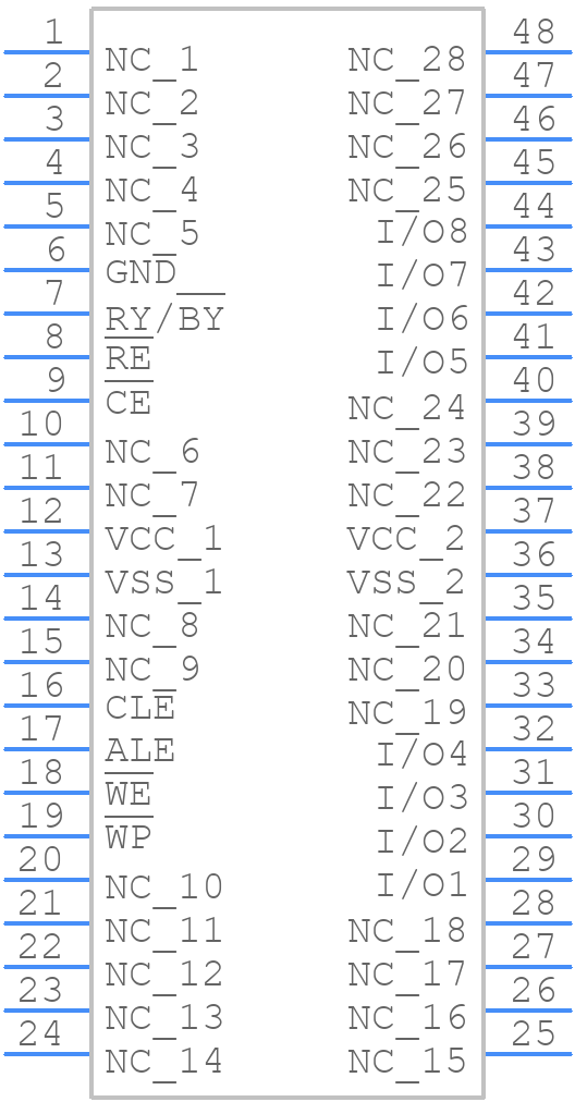 TC58DVM92A1FT00 - Toshiba - PCB symbol
