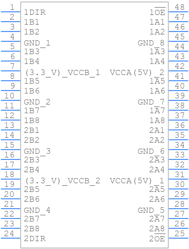 TC74LCX163245FT - Toshiba - PCB symbol