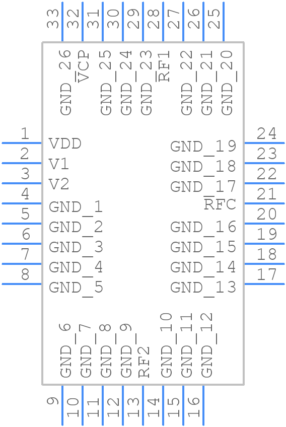 TS7423L - Tagore Technology - PCB symbol